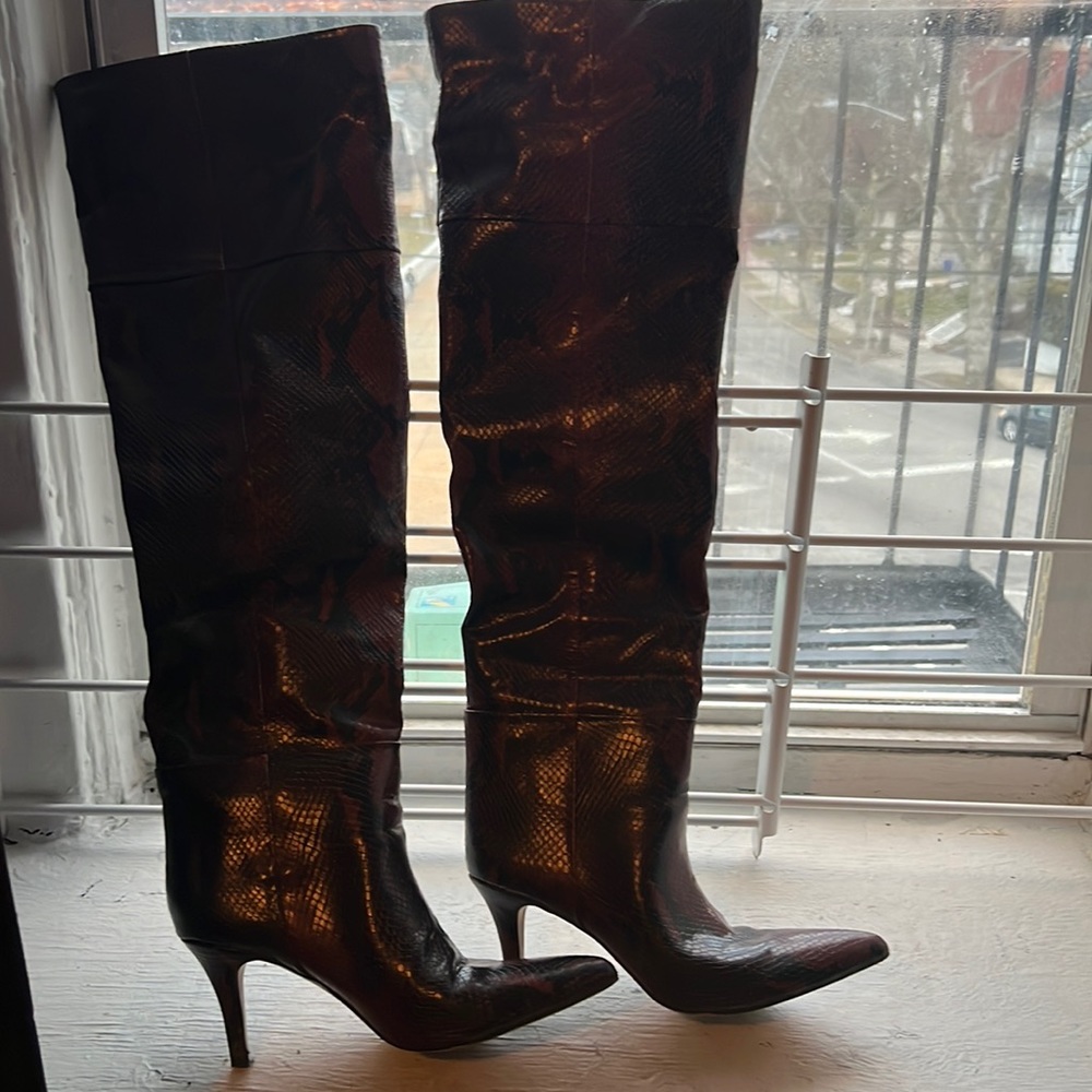Snakeskin boots